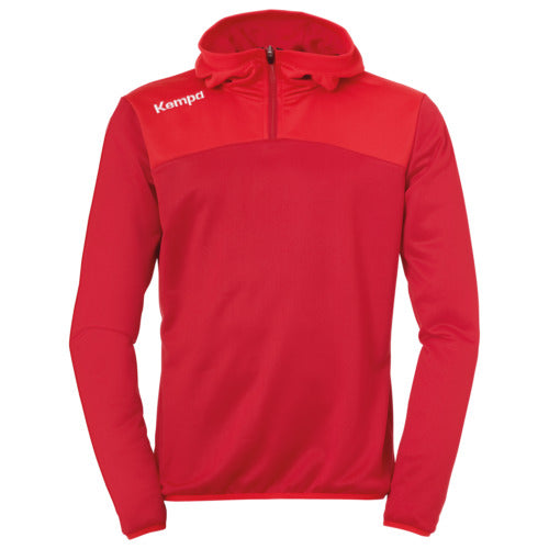 EMOTION 2.0 QUARTER ZIP HOODY - chili red/red