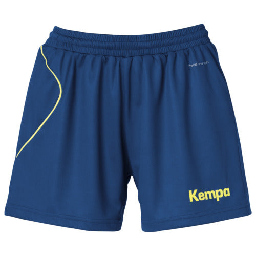 CURVE SHORTS WOMEN - deep blue/fluo yellow