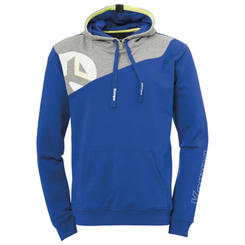 CORE 2.0 HOODY - royal/dark grey mélange