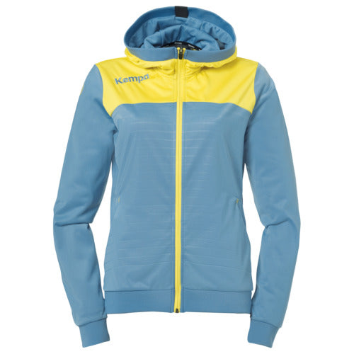 EMOTION 2.0 HOOD JACKET WOMEN - dove blue/lime yellow
