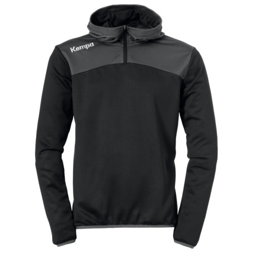 EMOTION 2.0 QUARTER ZIP HOODY - black/anthra