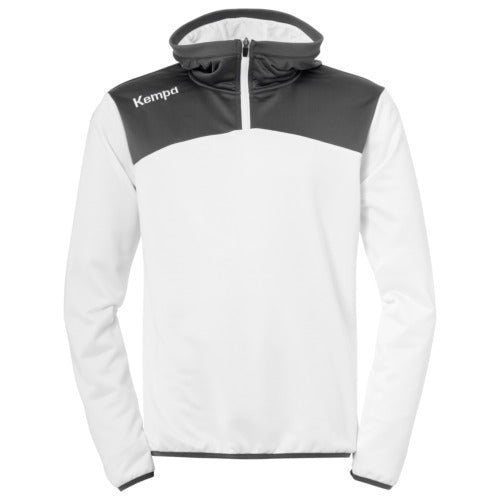 EMOTION 2.0 QUARTER ZIP HOODY - white/anthra
