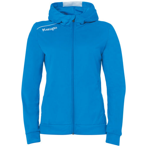 PLAYER HOOD JACKET WOMEN - kempablue/white