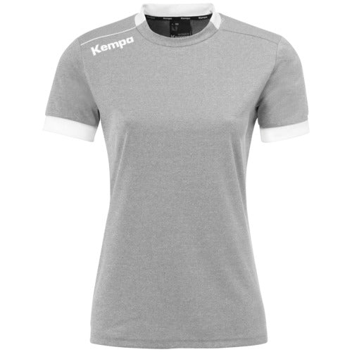 PLAYER SHIRT WOMEN - dark grey mélange/white