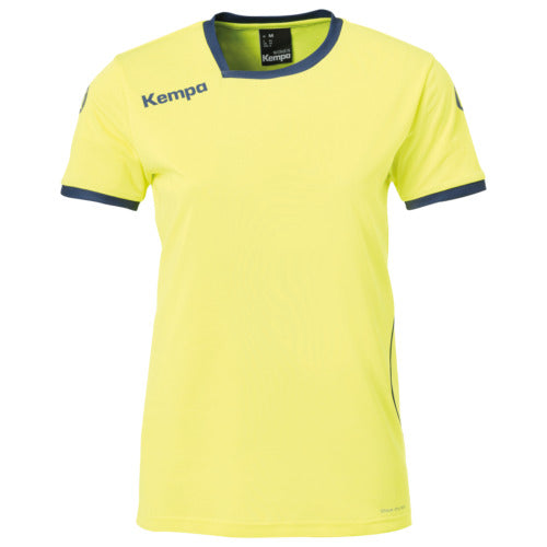 CURVE SHIRT WOMEN - fluo yellow/deep blue