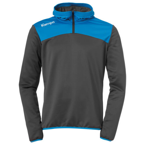 EMOTION 2.0 QUARTER ZIP HOODY - anthra/kempablue
