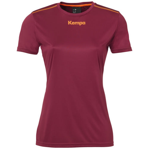 POLY SHIRT WOMEN - deep red
