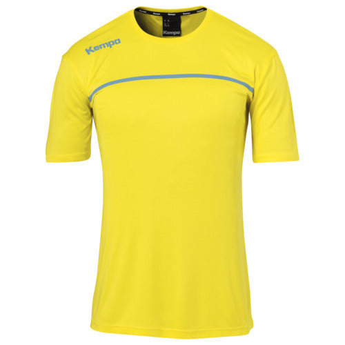 EMOTION 2.0 POLY SHIRT - lime yellow/dove blue