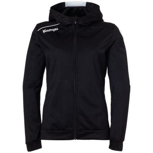 PLAYER HOOD JACKET WOMEN - black/white