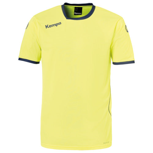 CURVE SHIRT - fluo yellow/deep blue