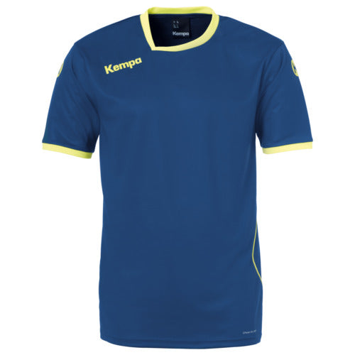 CURVE SHIRT - deep blue/fluo yellow