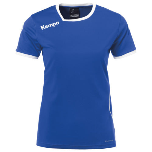 CURVE SHIRT WOMEN - royal/white