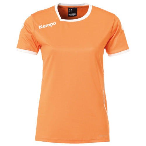 CURVE SHIRT WOMEN - light orange/white