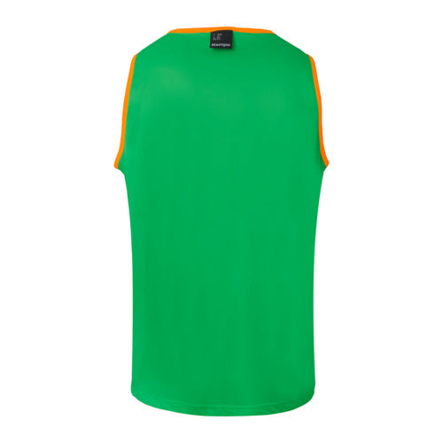 Reversible training bib - orange/green