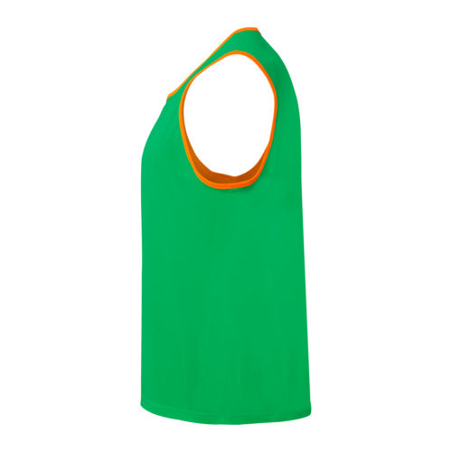 Reversible training bib - orange/green