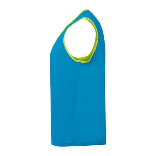 Reversible training bib - fluo yellow/kempablue