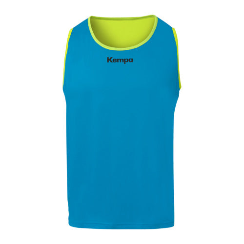 Reversible training bib - fluo yellow/kempablue