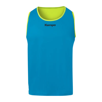 Reversible training bib - fluo yellow/kempablue