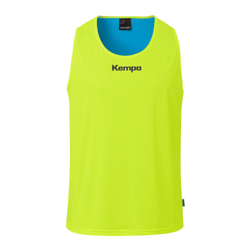Reversible training bib - fluo yellow/kempablue