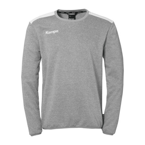 Emotion 27 Training top - dark grey mélange/white