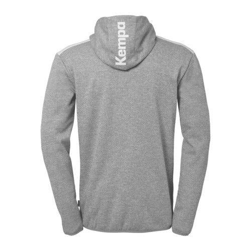 Emotion 27 Hooded jacket - dark grey mélange/white