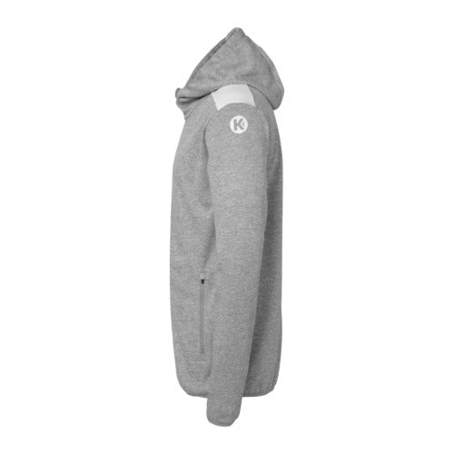 Emotion 27 Hooded jacket - dark grey mélange/white