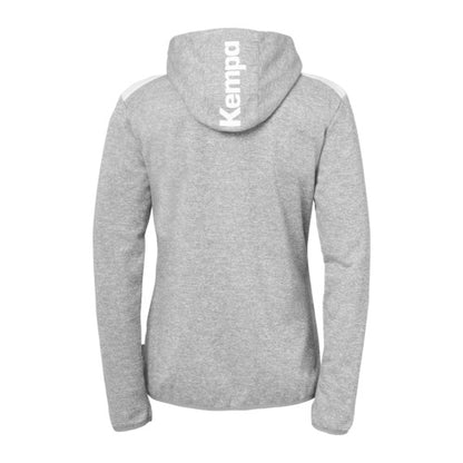 Emotion 27 Hooded jacket W - dark grey mélange/white