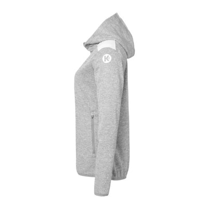 Emotion 27 Hooded jacket W - dark grey mélange/white