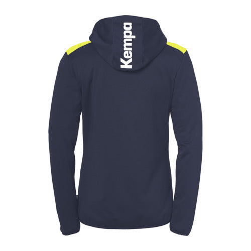 Emotion 27 Hooded jacket W - navy/fluo yellow