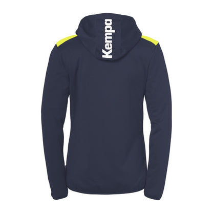 Emotion 27 Hooded jacket W - navy/fluo yellow