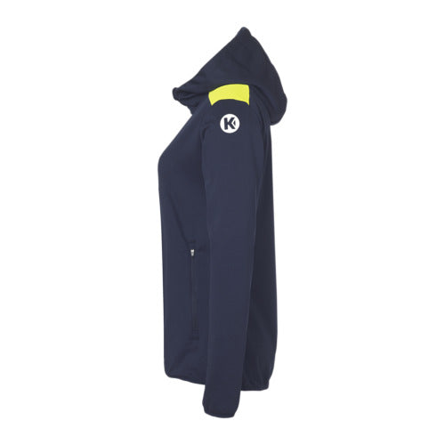 Emotion 27 Hooded jacket W - navy/fluo yellow