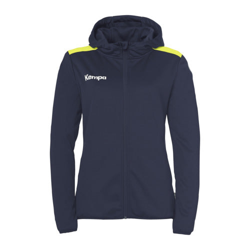 Emotion 27 Hooded jacket W - navy/fluo yellow