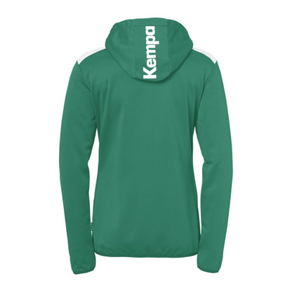 Emotion 27 Hooded jacket W - lagoon/white