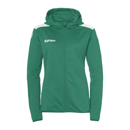 Emotion 27 Hooded jacket W - lagoon/white