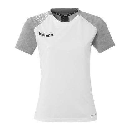 Ambition 28 Shirt W - white/dark grey mélange