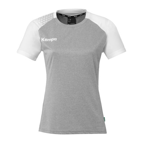 Ambition 28 Shirt W - dark grey mélange/white