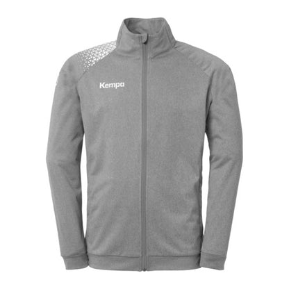 Ambition 28 Poly jacket - dark grey mélange/white