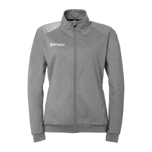 Ambition 28 Poly jacket W - dark grey mélange/white