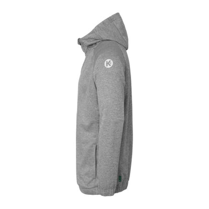 Ambition 28 Hooded jacket - dark grey mélange/white