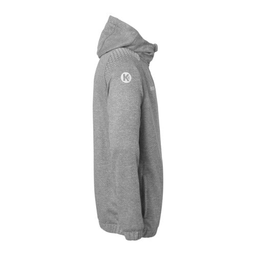 Ambition 28 Hooded jacket - dark grey mélange/white