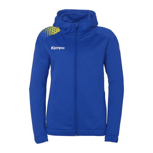 Ambition 28 Hooded jacket W - royal/lime yellow