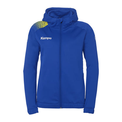 Ambition 28 Hooded jacket W - royal/lime yellow