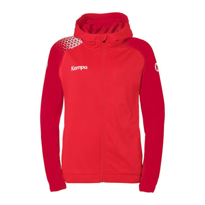 Ambition 28 Hooded jacket W - red/chili red