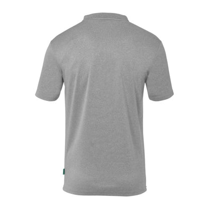 Poly polo shirt - dark grey mélange