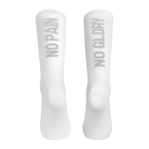 STMNT Socks No Pain No Glory - white/silver grey