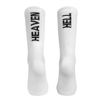 STMNT Socks Heaven Hell - white/black