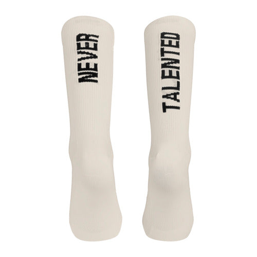 STMNT Socks Never Talented - beige/black