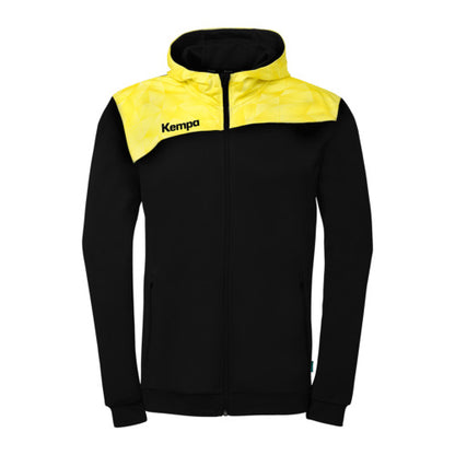 Athletics 29 Hooded jacket - black/lime yellow