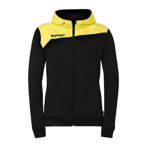 Athletics 29 Hooded jacket Women - black/lime yellow