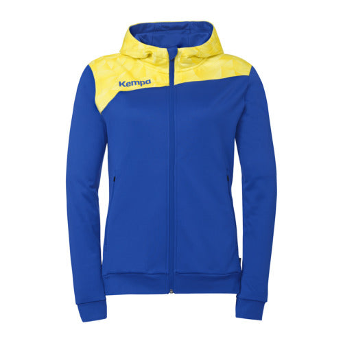 Athletics 29 Hooded jacket Women - royal/lime yellow